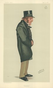 Lorde Tollemache, Cheshire, 30 de abril de 1881, desenho animado da Vanity Fair de Leslie Matthew Ward