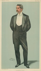 Sr. Henry White, um primo diplomático, 2 de março de 1899, cartoon Vanity Fair de Leslie Matthew Ward