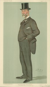 Sr. Samuel Whitbread, Procedimento parlamentar, 8 de agosto de 1895, desenho animado da Vanity Fair de Leslie Matthew Ward