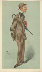 Sr. William Crawfurd Stirling-Stuart, O chapeleiro, 23 de junho de 1904, desenho animado da Vanity Fair de Leslie Matthew Ward