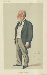 Sir Albert Abdallah David Sassoon, O Rothschild Indiano, 16 de agosto de 1879, desenho animado da Vanity Fair de Leslie Matthew Ward