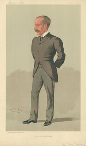 Sir James Sivewright, Imperialista Afrikander, 1 de junho de 1893, desenho animado da Vanity Fair de Leslie Matthew Ward