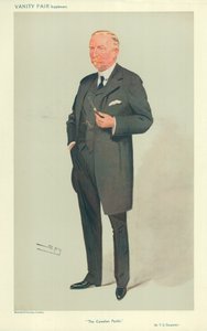 Sir Thomas Shaugnessy, O Pacífico Canadense, 26 de agosto de 1908, desenho animado da Vanity Fair de Leslie Matthew Ward