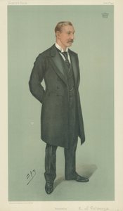 Conde de Selborne, Almirantado, 3 de outubro de 1901, desenho animado da Vanity Fair de Leslie Matthew Ward