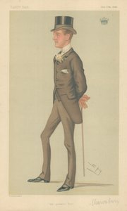 O conde de Shrewsbury e Talbot, o primeiro conde, 17 de julho de 1880, desenhos animados de Vanity Fair de Leslie Matthew Ward
