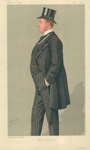 O Hon Humphrey Sturt, East Dorsetshire, 7 de maio de 1892, cartoon Vanity Fair de Leslie Matthew Ward