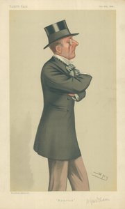 O Hon Percy Scawen Wyndham, estética, 30 de outubro de 1880, cartoon Vanity Fair de Leslie Matthew Ward