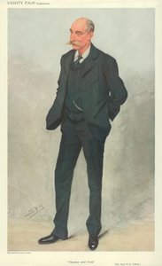 O Hon Robert Garnett Tatlow, Glasgow, 16 de junho de 1909, cartoon Vanity Fair de Leslie Matthew Ward