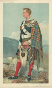 O Marquês de Tullibardine, Scottish Horse, 23 de março de 1905, desenho animado da Vanity Fair de Leslie Matthew Ward