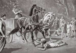 Alcibíades desafiando o Teamster (litografia)