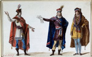Revolução Francesa: trajes dos magistrados republicanos. Impressões dos irmãos Lesueur de Lesueur Brothers