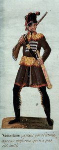 Revolução Francesa "partida voluntária para o exército" Gouache des freres Lesueur (século XVIII) Paris, Musee Carnavalet de Lesueur Brothers