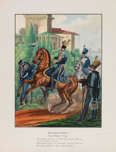 Corpo de Granadeiros do Exército Imperial Russo Uniformes do Exército Imperial Russo, 1837-1839.