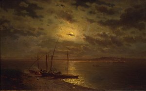 Noite enluarada, década de 1870 de Lev Lyvovich Kamenev