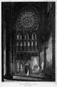 Poetas Corner, Abadia de Westminster, Londres, 1815. de Lewis
