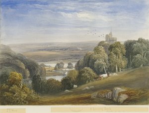 Greenway Bank - Lake: pintura em aquarela, nd [c1830-1840] de Lewis John Wood