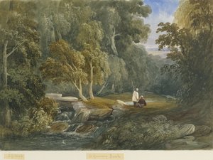 Greenway Bank: pintura em aquarela, nd [c1830-1840] de Lewis John Wood