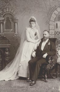 Retrato de casamento, final do século 19 de Lewis M. Melander