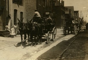 Carruagens puxadas por cavalos em Fell