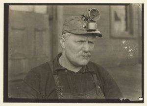 Este homem, escocês, era chamado de poeta das minas, mina de carvão do leste da Pensilvânia de Lewis Wickes Hine