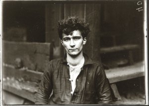Jovem operário siderúrgico alemão, Pittsburgh de Lewis Wickes Hine