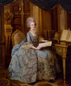 La Petite Reine ou Retrato de Madame Sophie, c.1770-74 (óleo sobre tela) de Lié Louis Périn Salbreux