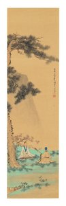 Dois músicos, 1758 de Li Wenyuan