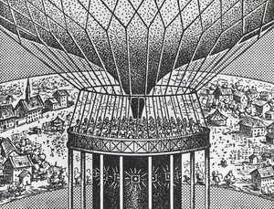 Cineorama de Raoul Grimoin-Sanson (1860-1941), ancestral do sistema de projecção circular de Cinerama de Unbekannt Unbekannt