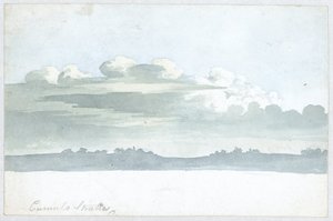 Estudo sobre nuvens por Luke Howard, c 1808-1811 de Unbekannt Unbekannt