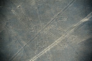Cão, Linhas Nazca, Nazca, Peru, Civilização Nazca (foto) de Unbekannt Unbekannt