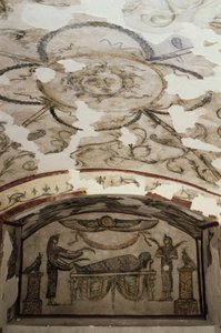 Egipto, Alexandria, Catacumbas de Kom-esh-Shuqafa, Interior do hipogeum de Tardan de Unbekannt Unbekannt