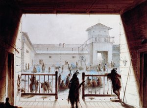 Fort Laramie, de Alfred Jacob Miller (1810-1874), aguarela, EUA de Unbekannt Unbekannt
