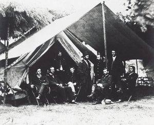 General Ulysses Grant e sua equipe em City Point, verão de 1864, Guerra Civil Americana, EUA de Unbekannt Unbekannt