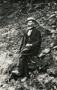 Jean-Antoine Carrel (1829-1890 Valtournenche), montanhista do Vale de Aosta, que fez a primeira subida ao cume do Matterhorn do lado italiano, 16 de agosto de Unbekannt Unbekannt