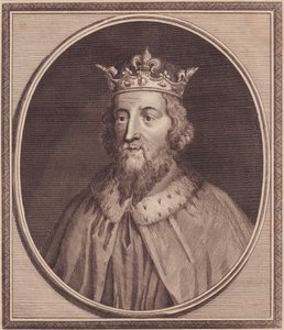Retrato de Alfred Great (849-889), Rei de Wessex, Reino Unido, gravura em cobre de John Goldar (1729-1795) de Unbekannt Unbekannt