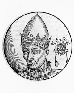 Retrato de Celestino II (Guido Guelfuccio de Castello, falecido em 1144) de Unbekannt Unbekannt