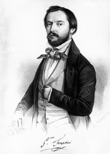 Retrato de Gaetano Fraschini (1816-1887), tenor italiano, gravura de Unbekannt Unbekannt