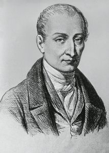 Retrato de Joseph Nicephore Niepce (1765-1833), inventor francês da heliografia de Unbekannt Unbekannt