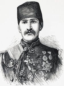 Retrato de Reuff Pasha, Ministro da Guerra do Império Otomano de Unbekannt Unbekannt