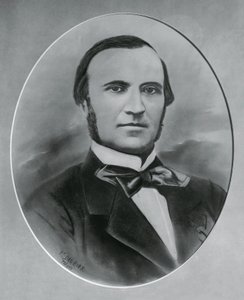 Retrato de Severino Grattoni (1815-1876), arquitecto e engenheiro italiano, gravura de Unbekannt Unbekannt
