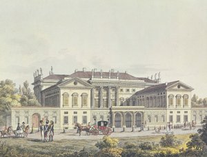 Vista da Villa Reale nos jardins públicos, Milão, Itália de Unbekannt Unbekannt