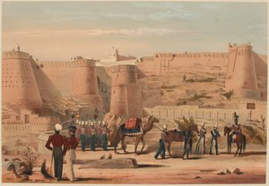 Tempestade de Ghuznee: A manhã após a acção, 23 de Julho de 1839 (cor litho)