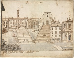 Dezoito Vistas de Roma: O Campidoglio de Lievin Cruyl