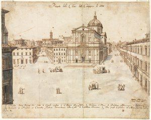 Dezoito Vistas de Roma: A Igreja do Gesù de Lievin Cruyl
