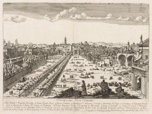 Foro Romano de "Vista dos Marcos da Cidade de Roma" de Lievin Cruyl