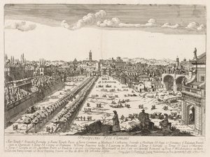 A vista do Roman LocURI Roma insignes [por sua vez], 1666. de Lievin Cruyl