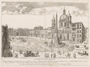Piazza Navona de "Vista dos marcos da cidade de Roma" de Lievin Cruyl