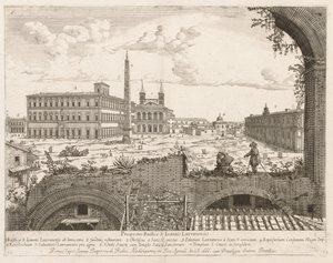 S. Giovanni in Laterano de "Vista dos lugares da cidade de Roma Insign [ium]" de Lievin Cruyl