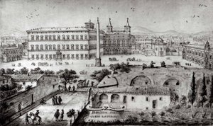 Vista de Latrão, Roma, 1672-73. de Lievin Cruyl