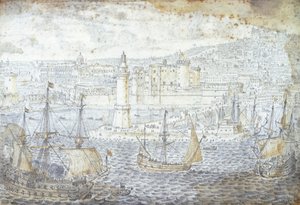 Vista de Nápoles, por Lievin Cruyl (1640-1720), Itália